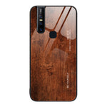 Custodia protettiva in vetro con venature del legno, For Realme 7, For vivo S9e, For vivo S9, For vivo S10, For vivo V15, For vivo V21