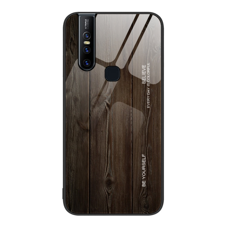 Custodia protettiva in vetro con venature del legno, For Realme 7, For vivo S9e, For vivo S9, For vivo S10, For vivo V15, For vivo V21