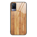Custodia protettiva in vetro con venature del legno, For Realme 7, For vivo S9e, For vivo S9, For vivo S10, For vivo V15, For vivo V21