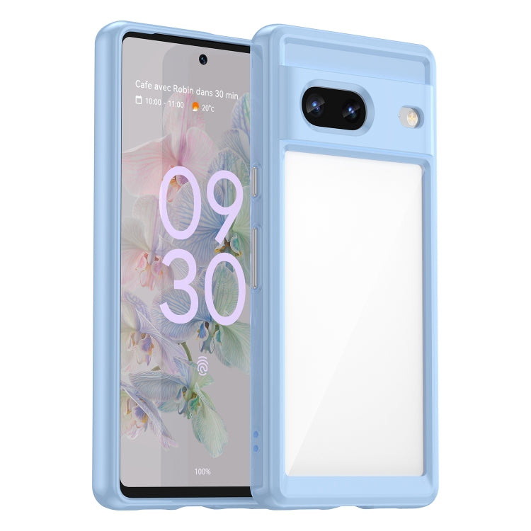Custodia per telefono in acrilico + TPU serie colorata, For Google Pixel 7 5G, For Google Pixel 7 Pro 5G