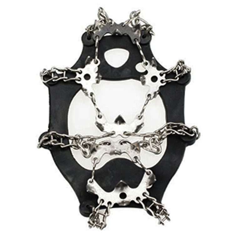 1 paio di 19 denti antiscivolo per ghiaccio, escursionismo, arrampicata, catena, copriscarpe, 19 Teeth Size:L(Black), 19 Teeth Size:L(Orange), 19 Teeth Size:XL(Black), 19 Teeth Size:XL(Orange)
