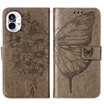 Custodia per telefono in pelle con farfalla goffrata, For Nothing Phone 1