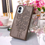 Custodia per telefono in pelle con farfalla goffrata, For Nothing Phone 1