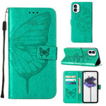 Custodia per telefono in pelle con farfalla goffrata, For Nothing Phone 1