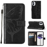 Custodia per telefono in pelle con farfalla goffrata, For Nothing Phone 1