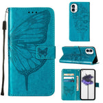 Custodia per telefono in pelle con farfalla goffrata, For Nothing Phone 1
