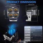 Faretto bicolore continuo da 3 pollici per auto 20W / 2000LM / DC9-30V, Two-color Spotlight