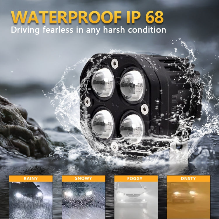 Faretto bicolore continuo da 3 pollici per auto 20W / 2000LM / DC9-30V, Two-color Spotlight