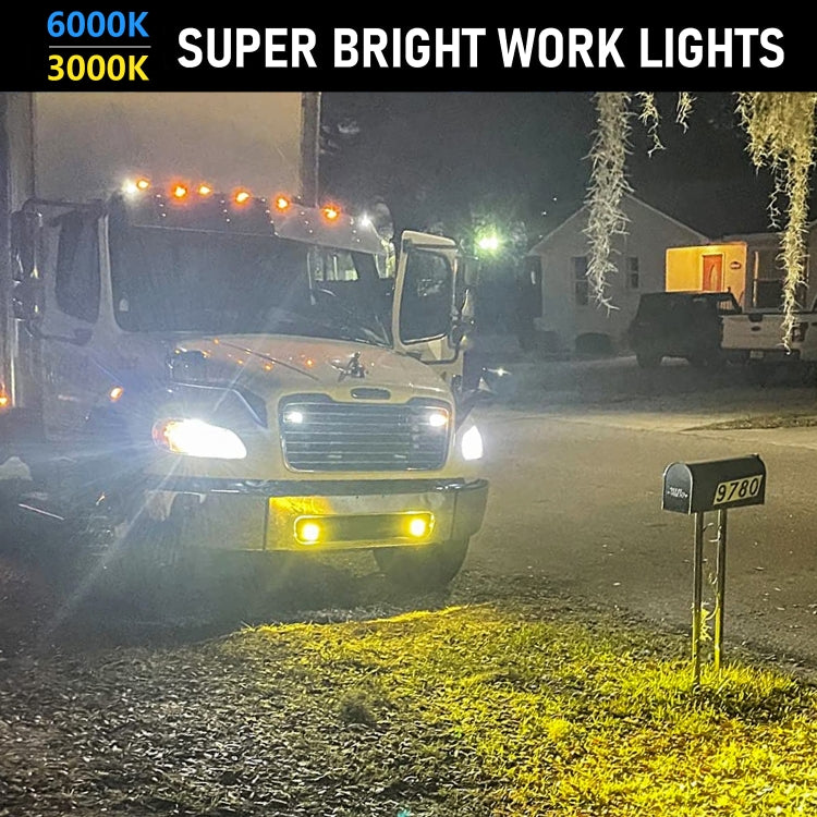 Faretto bicolore continuo da 3 pollici per auto 20W / 2000LM / DC9-30V, Two-color Spotlight