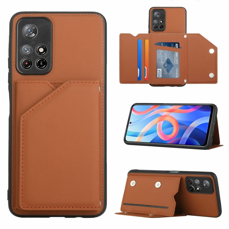 Skin Feel PU + TPU + Cover posteriore per PC Custodia antiurto, For Xiaomi Redmi Note 11 5G/Poco M4 Pro 5G, For Samsung Galaxy A13 4G