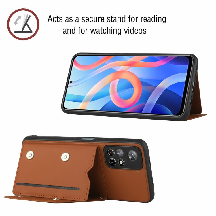 Skin Feel PU + TPU + Cover posteriore per PC Custodia antiurto, For Xiaomi Redmi Note 11 5G/Poco M4 Pro 5G, For Samsung Galaxy A13 4G