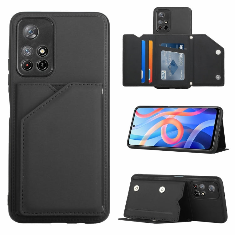 Skin Feel PU + TPU + Cover posteriore per PC Custodia antiurto, For Xiaomi Redmi Note 11 5G/Poco M4 Pro 5G, For Samsung Galaxy A13 4G