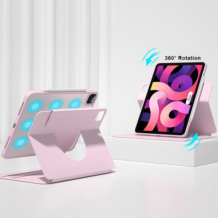 Supporto anteriore girevole Custodia per tablet Smart posteriore trasparente, For iPad mini 6 / mini 2024, For iPad 10.2 2019 / 2020 / 2021, For iPad Air 2022 / 2020 10.9, For iPad Pro 11 2018 / 2020 / 2021
