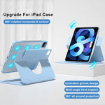 Supporto anteriore girevole Custodia per tablet Smart posteriore trasparente, For iPad mini 6 / mini 2024, For iPad 10.2 2019 / 2020 / 2021, For iPad Air 2022 / 2020 10.9, For iPad Pro 11 2018 / 2020 / 2021