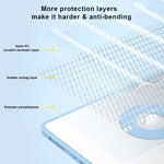 Supporto anteriore girevole Custodia per tablet Smart posteriore trasparente, For iPad mini 6 / mini 2024, For iPad 10.2 2019 / 2020 / 2021, For iPad Air 2022 / 2020 10.9, For iPad Pro 11 2018 / 2020 / 2021