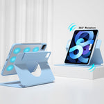 Supporto anteriore girevole Custodia per tablet Smart posteriore trasparente, For iPad mini 6 / mini 2024, For iPad 10.2 2019 / 2020 / 2021, For iPad Air 2022 / 2020 10.9, For iPad Pro 11 2018 / 2020 / 2021