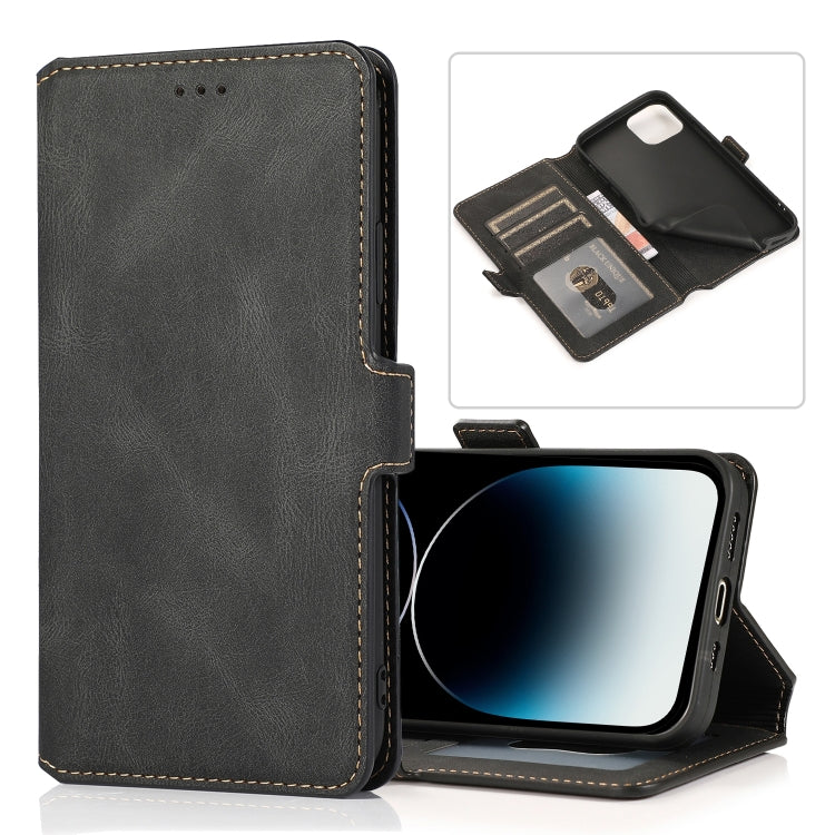 Custodia in pelle con chiusura magnetica retrò, For iPhone 14 Pro Max, For iPhone 14 Pro, For iPhone 14, For iPhone 14 Plus