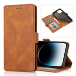 Custodia in pelle con chiusura magnetica retrò, For iPhone 14 Pro Max, For iPhone 14 Pro, For iPhone 14, For iPhone 14 Plus