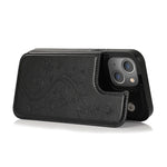 Custodia a doppia fibbia con fiori di farfalle, For iPhone 14 Pro Max, For iPhone 14 Pro