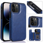 Custodia per telefono con doppia fibbia, For iPhone 14 Pro Max, For iPhone 14 Pro, For iPhone 14