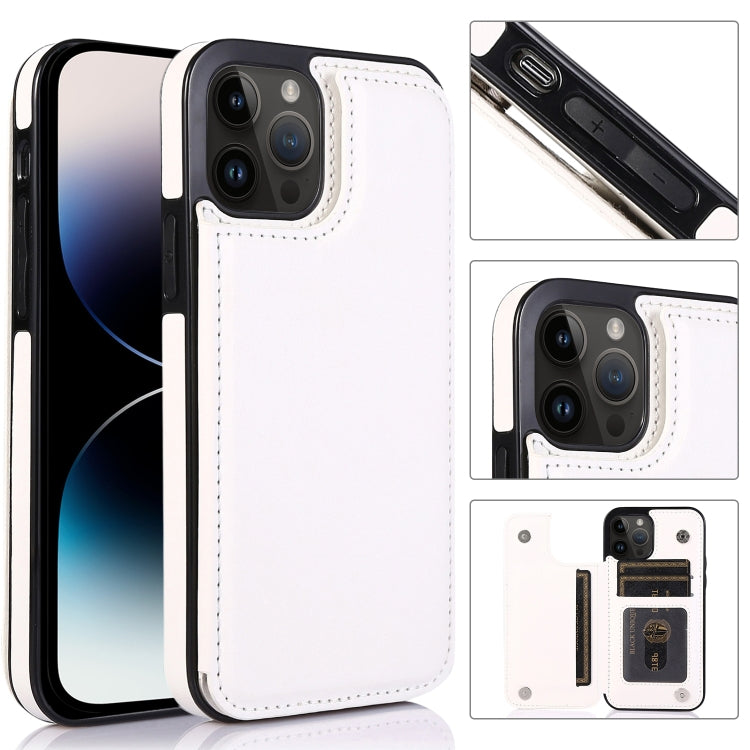 Custodia per telefono con doppia fibbia, For iPhone 14 Pro Max, For iPhone 14 Pro, For iPhone 14
