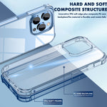 Custodia protettiva per telefono iPAKY antiurto per PC + TPU, For iPhone 14 Pro Max, For iPhone 14 Pro