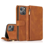 Custodia in pelle per borsa a portafoglio con cerniera, For iPhone 14 Pro Max, For iPhone 14 Pro, For iPhone 14, For iPhone 14 Plus