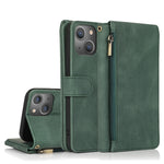 Custodia in pelle per borsa a portafoglio con cerniera, For iPhone 14 Pro Max, For iPhone 14 Pro, For iPhone 14, For iPhone 14 Plus