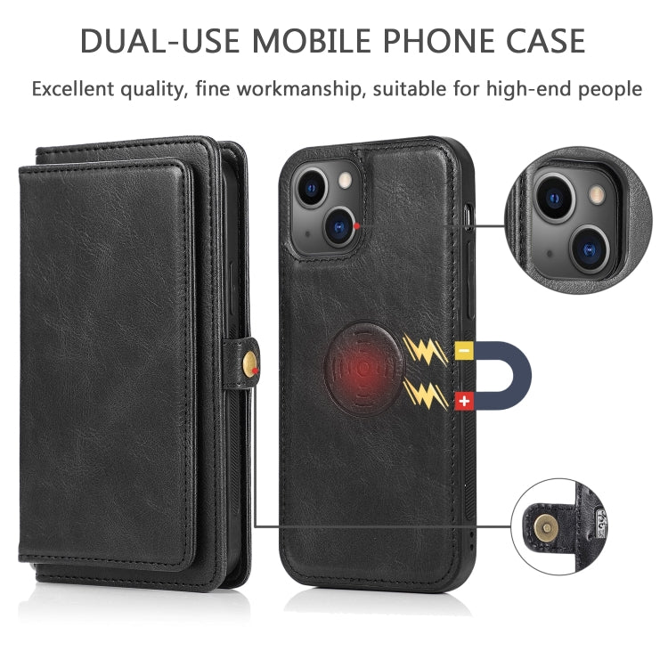 Robusta custodia in pelle staccabile magnetica, For iPhone 14 Pro Max, For iPhone 14 Pro, For iPhone 14, For iPhone 14 Plus