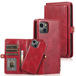 Robusta custodia in pelle staccabile magnetica, For iPhone 14 Pro Max, For iPhone 14 Pro, For iPhone 14, For iPhone 14 Plus