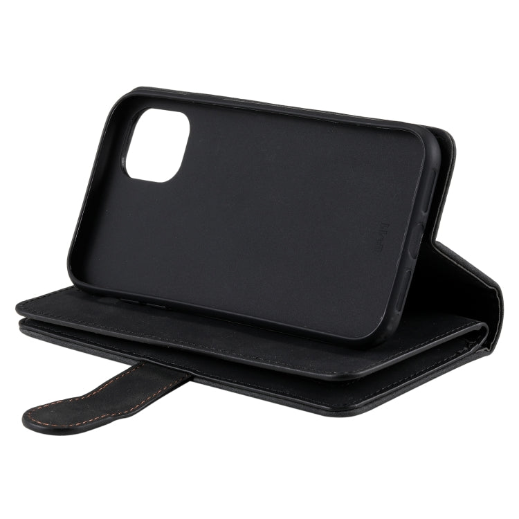 Custodia in pelle con cerniera per 9 slot per schede, For iPhone 14 Pro Max, For iPhone 14 Pro, For iPhone 14, For iPhone 14 Plus