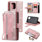 Custodia in pelle con cerniera per 9 slot per schede, For iPhone 14 Pro Max, For iPhone 14 Pro, For iPhone 14, For iPhone 14 Plus