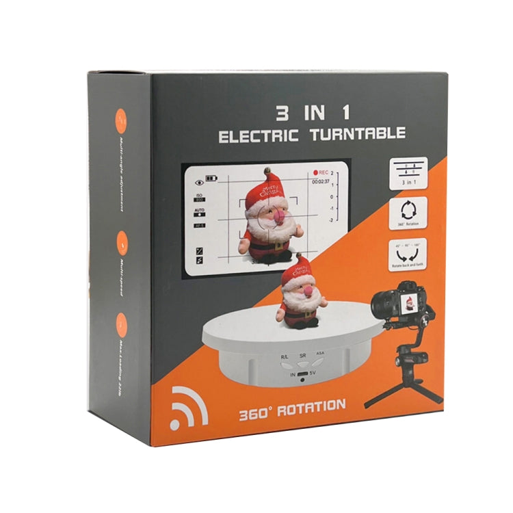 Espositore girevole elettrico Giradischi, 3 in 1, 3 in 1 Remote