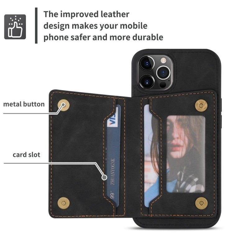 Custodia per telefono con porta carte di credito con cerniera, For iPhone 14 Pro Max, For iPhone 14 Pro, For iPhone 14, For iPhone 14 Plus