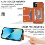 Custodia per telefono con porta carte di linea, For iPhone 14 Pro Max, For iPhone 14 Pro, For iPhone 14, For iPhone 14 Plus