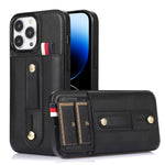 Custodia per cellulare in pelle con cavalletto da polso, For iPhone 14 Pro Max, For iPhone 14 Pro, For iPhone 14, For iPhone 14 Plus