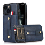 Custodia per cellulare in pelle con cavalletto da polso, For iPhone 14 Pro Max, For iPhone 14 Pro, For iPhone 14, For iPhone 14 Plus