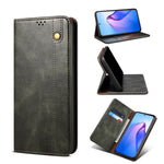 Custodia per telefono in pelle con texture Crazy Horse cerata semplice, For OPPO Reno8 Pro+, For OPPO Reno8 Pro, For OPPO Reno8