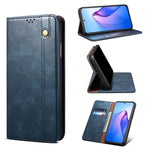 Custodia per telefono in pelle con texture Crazy Horse cerata semplice, For OPPO Reno8 Pro+, For OPPO Reno8 Pro, For OPPO Reno8