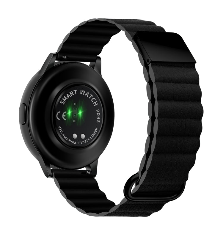 Cinturino in pelle con fibbia magnetica, 22mm For Samsung Galaxy Watch3 41mm, 22mm For Samsung Galaxy Watch3 45mm