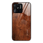 Custodia protettiva in vetro con venature del legno, For Xiaomi Redmi 10C, For Xiaomi Redmi K40S, For Xiaomi Redmi K50 Pro, For Xiaomi Redmi K50