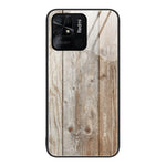 Custodia protettiva in vetro con venature del legno, For Xiaomi Redmi 10C, For Xiaomi Redmi K40S, For Xiaomi Redmi K50 Pro, For Xiaomi Redmi K50