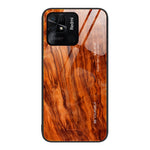 Custodia protettiva in vetro con venature del legno, For Xiaomi Redmi 10C, For Xiaomi Redmi K40S, For Xiaomi Redmi K50 Pro, For Xiaomi Redmi K50