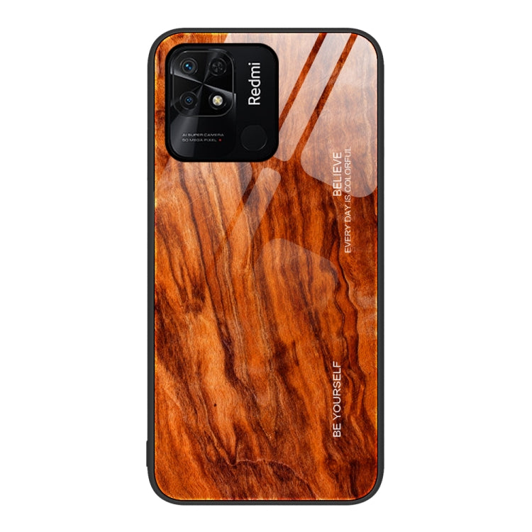 Custodia protettiva in vetro con venature del legno, For Xiaomi Redmi 10C, For Xiaomi Redmi K40S, For Xiaomi Redmi K50 Pro, For Xiaomi Redmi K50