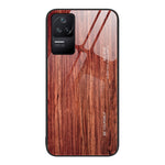 Custodia protettiva in vetro con venature del legno, For Xiaomi Redmi 10C, For Xiaomi Redmi K40S, For Xiaomi Redmi K50 Pro, For Xiaomi Redmi K50