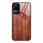 Custodia protettiva in vetro con venature del legno, For Xiaomi Redmi 10C, For Xiaomi Redmi K40S, For Xiaomi Redmi K50 Pro, For Xiaomi Redmi K50