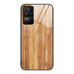 Custodia protettiva in vetro con venature del legno, For Xiaomi Redmi 10C, For Xiaomi Redmi K40S, For Xiaomi Redmi K50 Pro, For Xiaomi Redmi K50