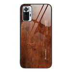 Custodia protettiva in vetro con venature del legno, For Xiaomi Redmi Note 10 Pro 4G, For Xiaomi Redmi Note 11 5G/Poco M4 Pro, For Xiaomi Redmi Note 11E, For Xiaomi Redmi Note 11T Pro