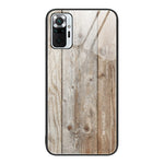 Custodia protettiva in vetro con venature del legno, For Xiaomi Redmi Note 10 Pro 4G, For Xiaomi Redmi Note 11 5G/Poco M4 Pro, For Xiaomi Redmi Note 11E, For Xiaomi Redmi Note 11T Pro