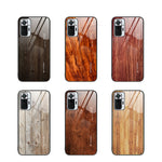 Custodia protettiva in vetro con venature del legno, For Xiaomi Redmi Note 10 Pro 4G, For Xiaomi Redmi Note 11 5G/Poco M4 Pro, For Xiaomi Redmi Note 11E, For Xiaomi Redmi Note 11T Pro